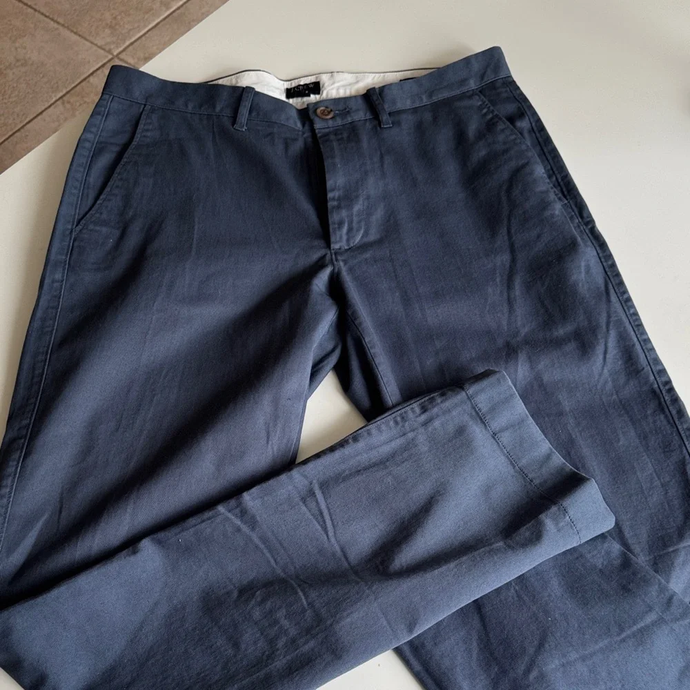 J. Crew Navy Slim Chinos